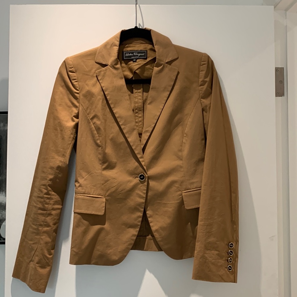 Salvatore Ferragamo, cotton blazer